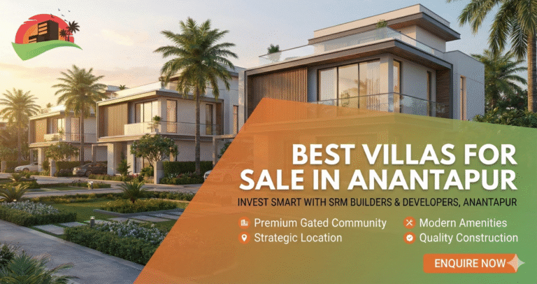 Best villas for sale in Anantapur by SRM Builders & Developers with gated community, land ownership, and premium living.
